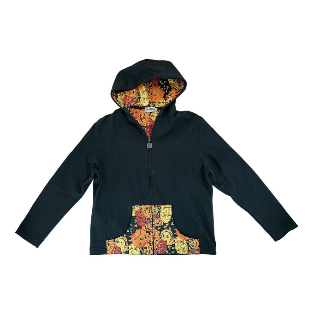 NILLA SHIELDS Halloween Tricks n Treats Panel Print Outfit‎ Pants/Jacket Size XL